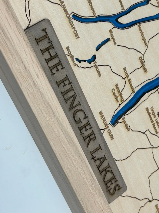 Finger Lakes Bathymetric Map