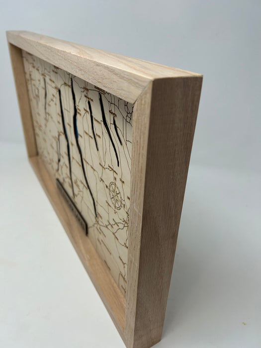 Finger Lakes Bathymetric Map