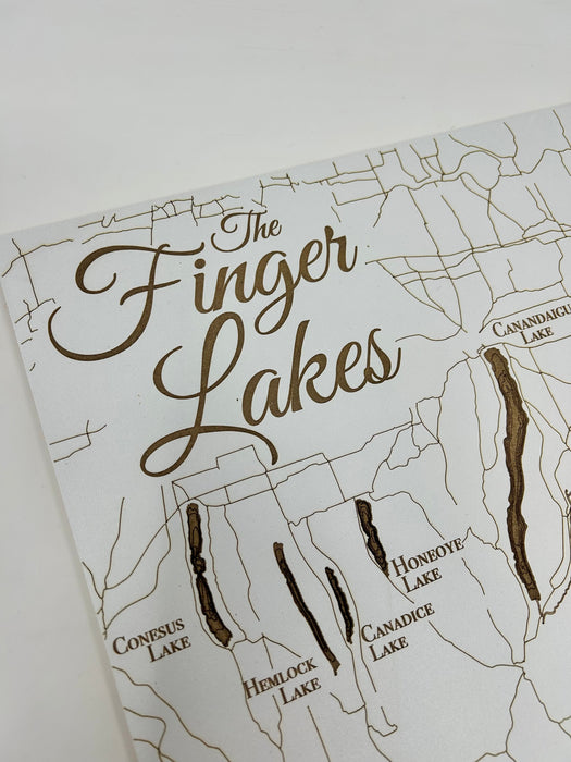 Finger Lakes Whitewashed Map