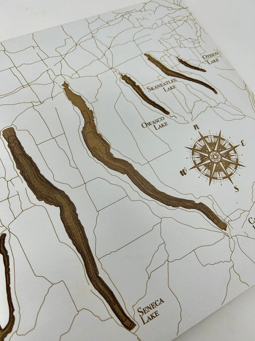 Finger Lakes Whitewashed Map