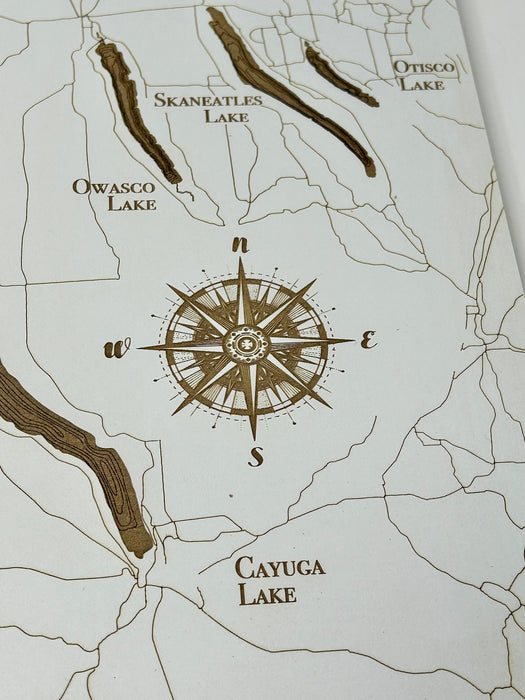 Finger Lakes Whitewashed Map