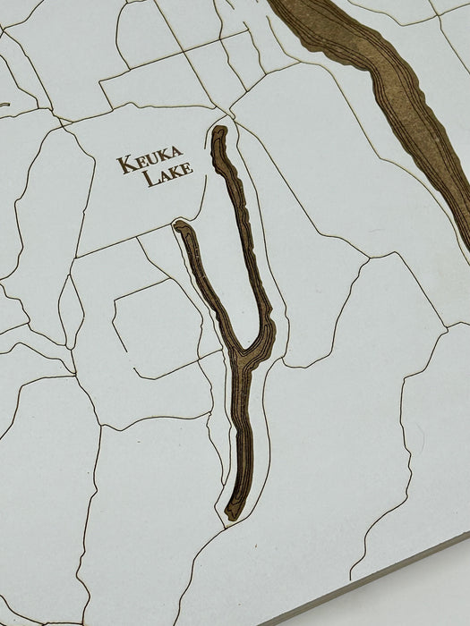 Finger Lakes Whitewashed Map