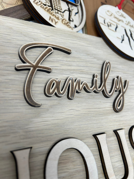 Custom Lake House Laser Engraved Sign