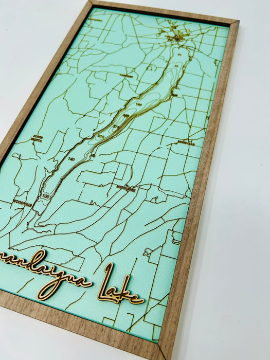 Finger Lakes Collectible Sized Bathymetric Maps