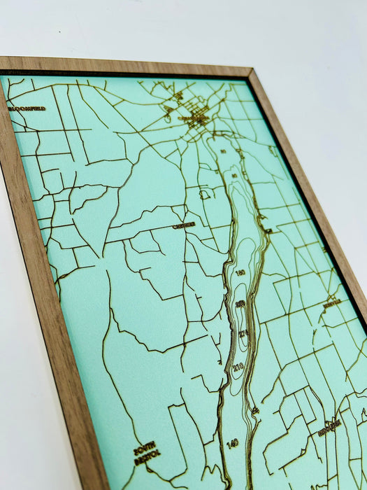Finger Lakes Collectible Sized Bathymetric Maps