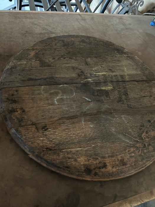 Custom Bourbon Barrel Lid Engraving