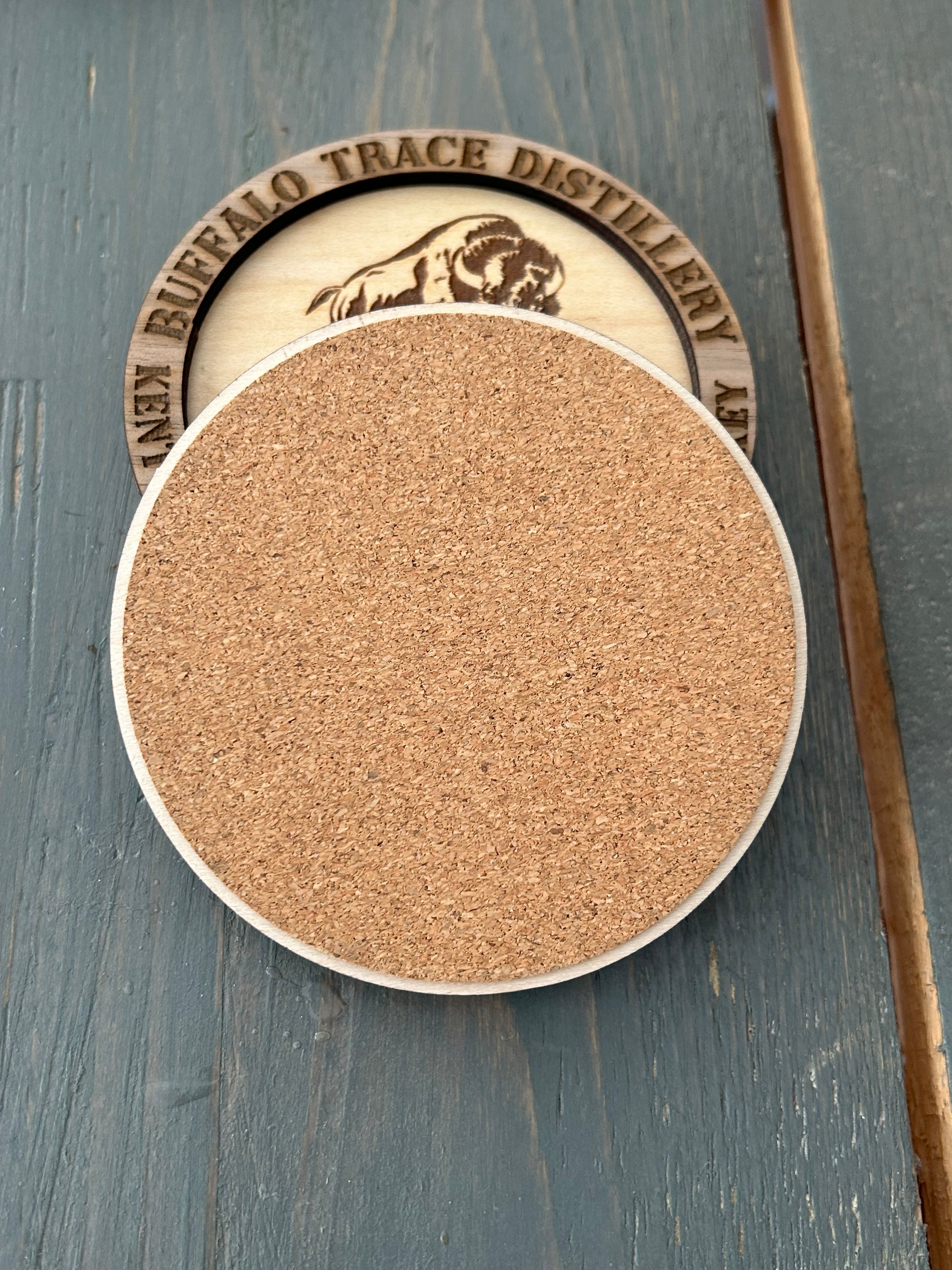 Bourbon Whiskey Coasters | Laser Engraved Wood | Distillery Gift Set