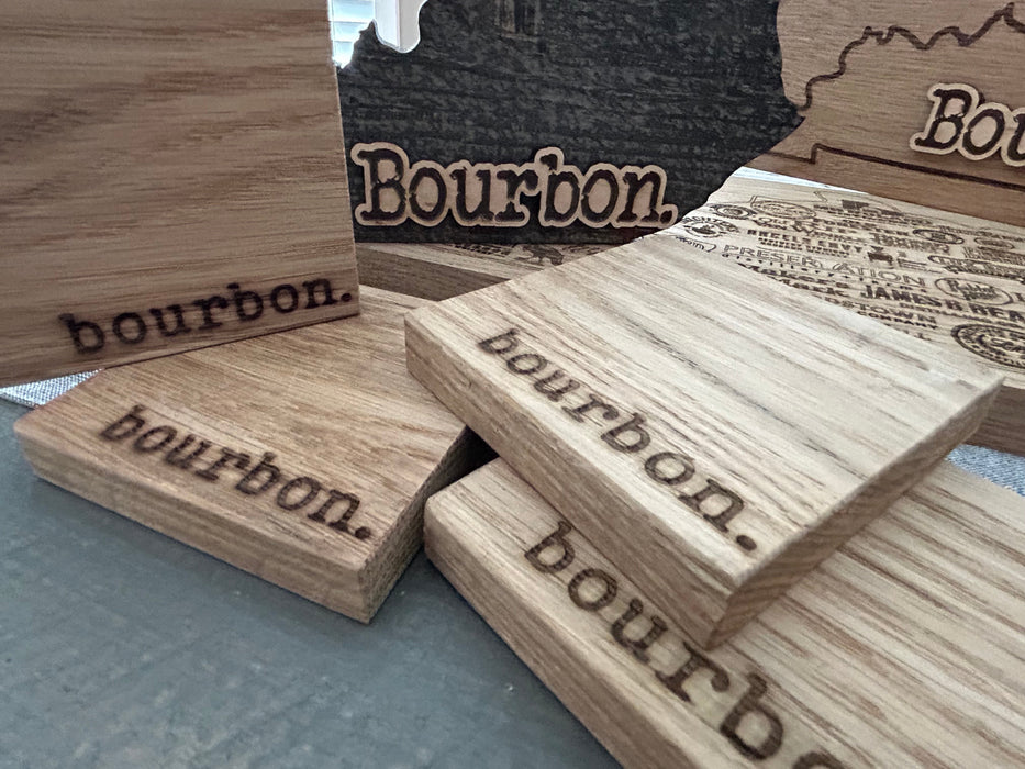 Dual Sided Bourbon & Beer Coasters