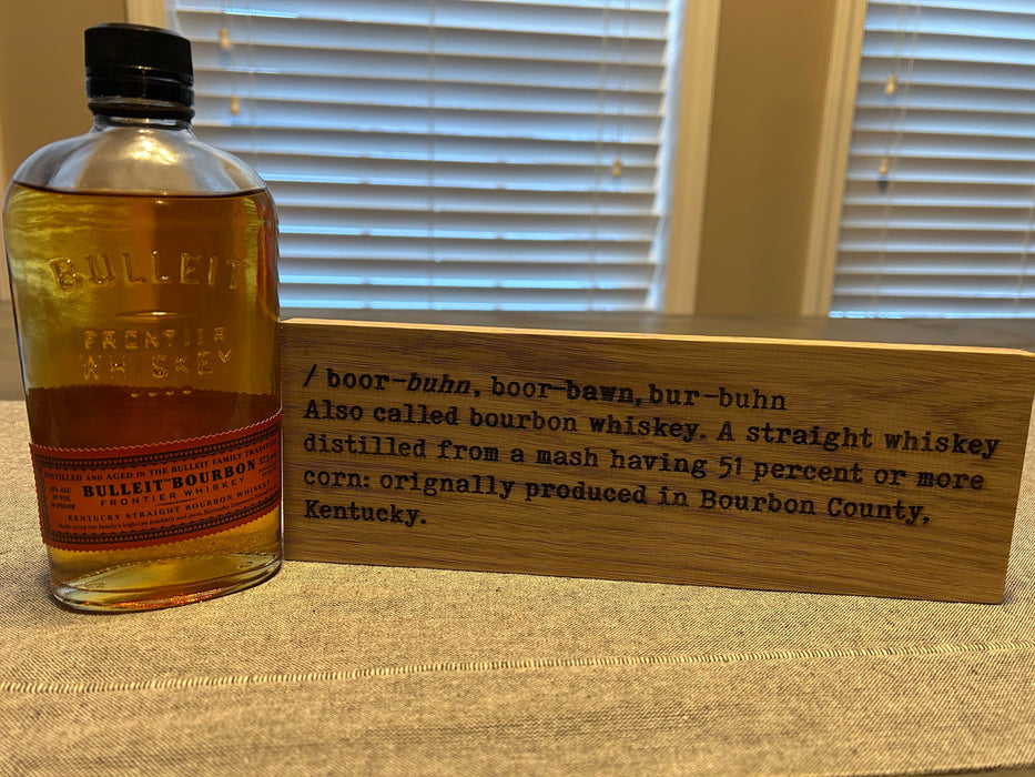Bourbon Definition Block Artwork