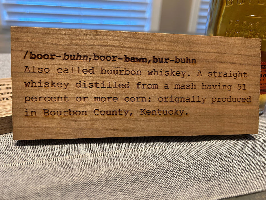 Bourbon Definition Block Artwork