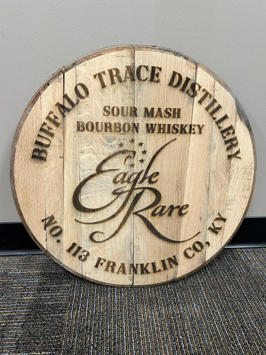 Custom Bourbon Barrel Lid Engraving