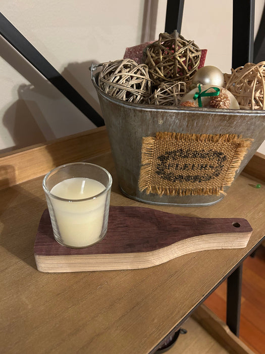 Wine Barrel Stave Wine Bottle Votive Candle Holder