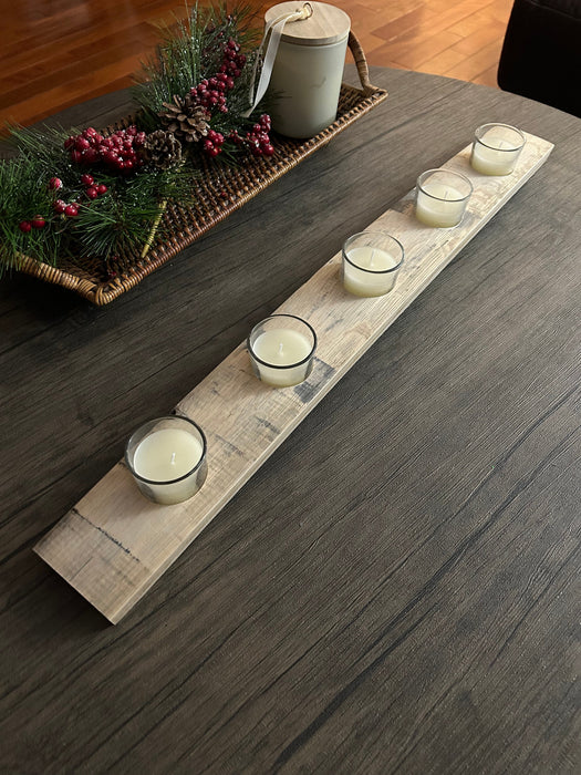 Barrel Stave Votive Candle Holder
