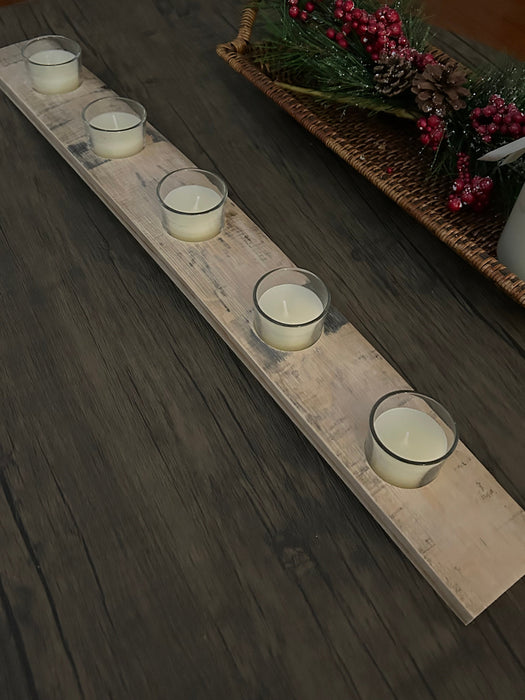 Barrel Stave Votive Candle Holder
