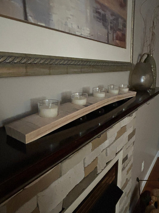 Barrel Stave Votive Candle Holder