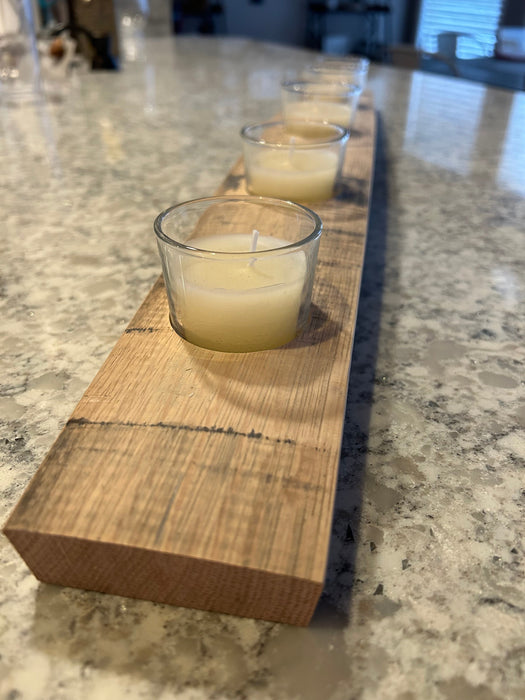 Barrel Stave Votive Candle Holder