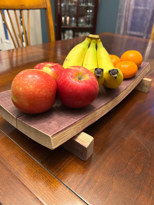 Wine Barrel Tray Table Center Piece | Serving Tray - Small