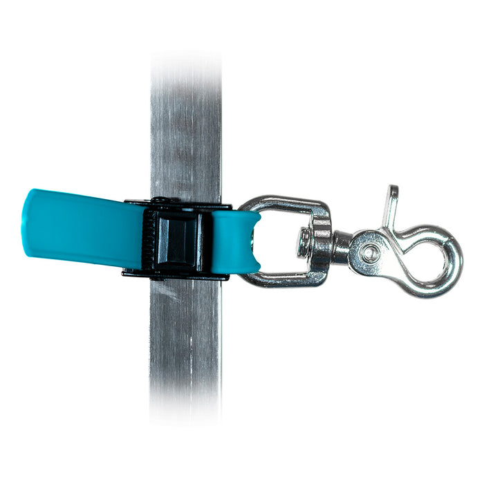 Teal grooming tether