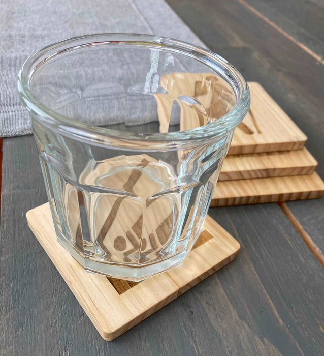 Backpacking Trail Map Symbol Coasters