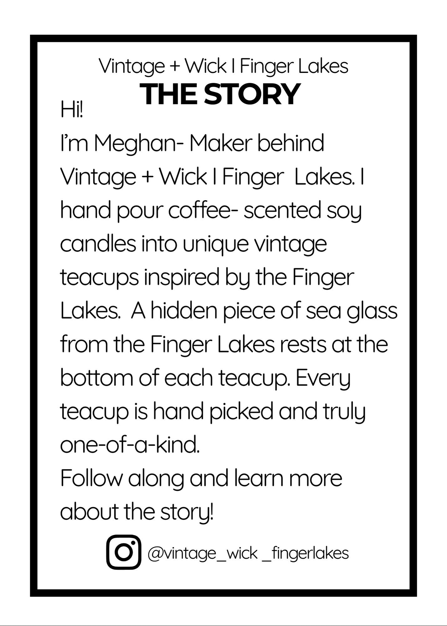 Vintage Teacup Candle - handmade candles by Vintage + Wick l Finger Lakes | Shop Finger Lakes NY