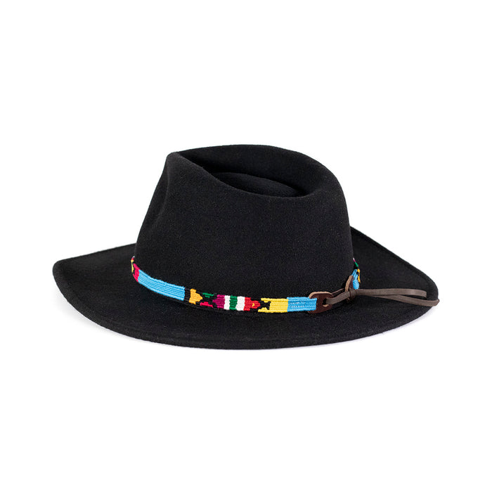 a tail we could wag Moab Sky hatband on black hat