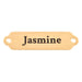 Brass custom engraved nameplate with Crimson Text font