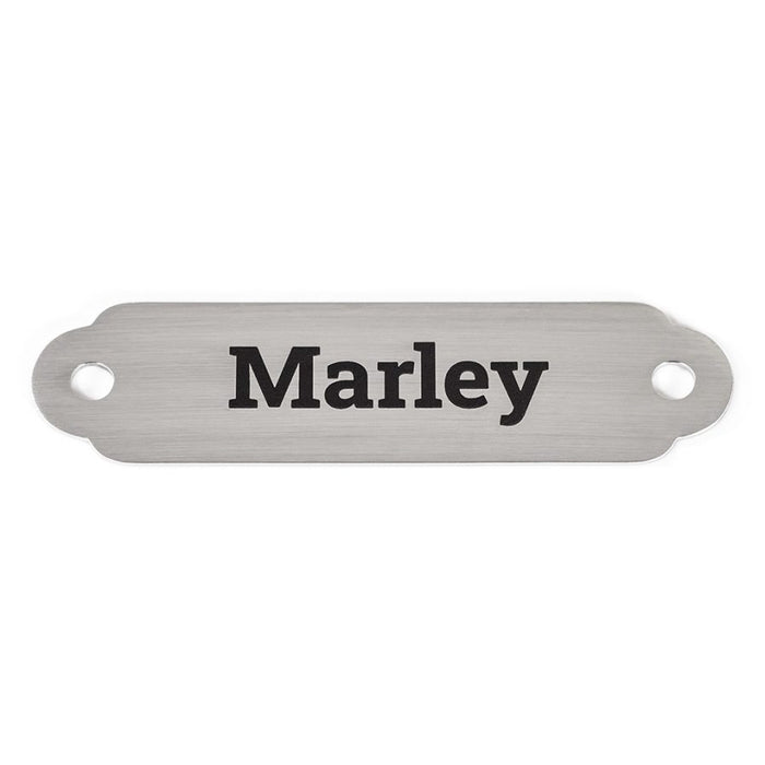 Custom Engraved Nameplate - Stainless Steel Extra Small - for Collar Lengths 8", 10", 12"