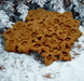 Peanut Butter Snowflakes. Handmade organic holiday dog treats from The Chosen Spot K9 Kitchen.