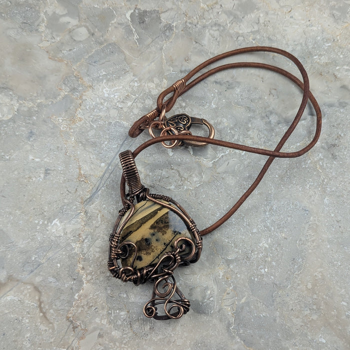 Brown Mushroom Necklace