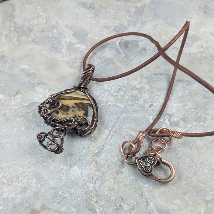 Brown Mushroom Necklace