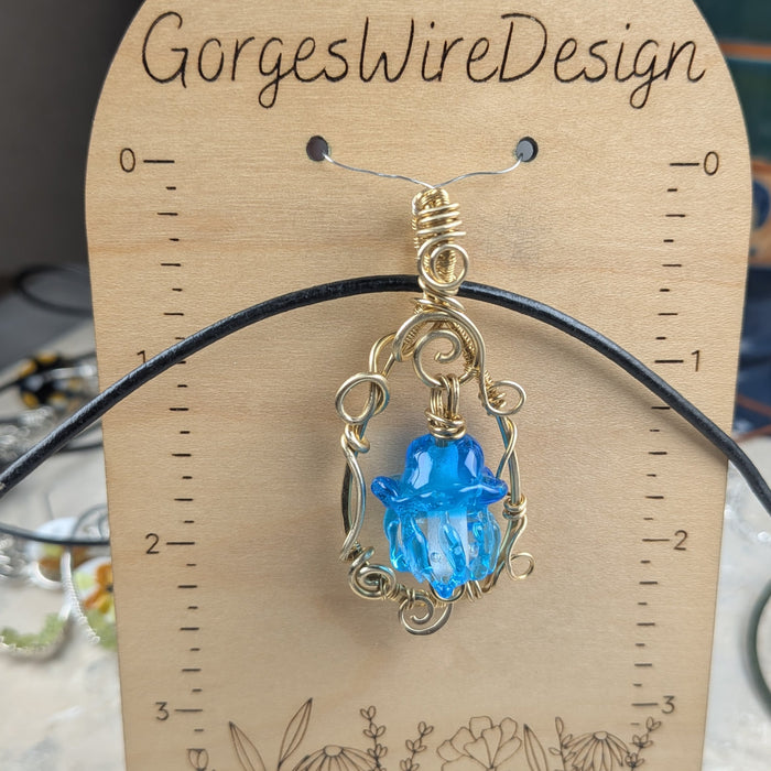 Blue Jellyfish Necklace