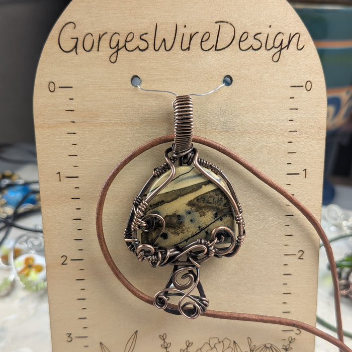 Brown Mushroom Necklace