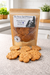 Bag of Peanut Butter Flower Handmadde Organic Dog Treats from The Chosen Spot K9 Kitchen on a countertop.