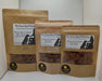 Peanut Butter Bones (Gluten-Free) Organic Dog Treats - FRONT Label - 8oz 4oz 2oz