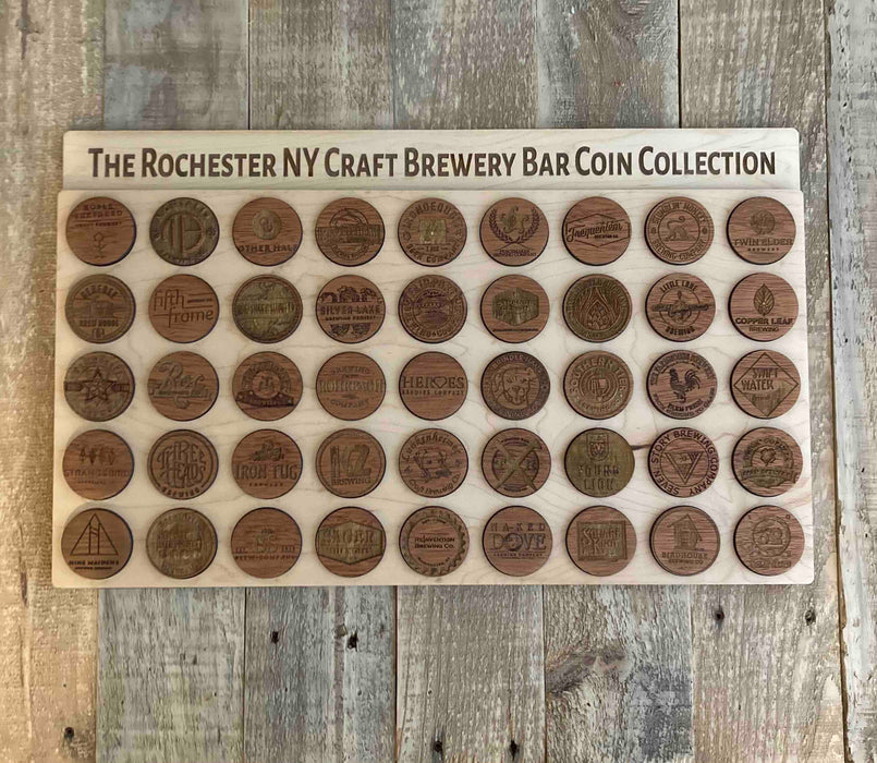 The Rochester NY Craft Brewery Bar Coin Collection