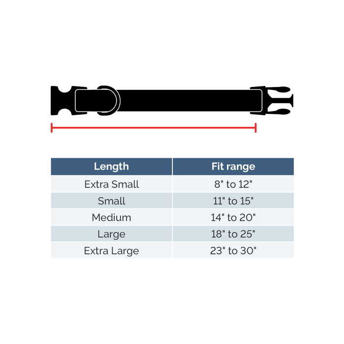 a tail we could wag side release dog collar size guide