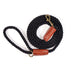 black cotton rope dog leash with brass snap