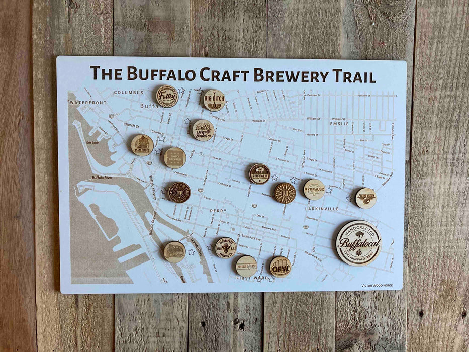 The Buffalo Craft Brewery Trail Map