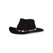 a tail we could wag Traditional Earth hatband on black hat