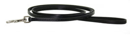 1/4" narrow kennel show leash in burgundy leather