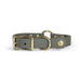Upland & Downstream OD Biothane collar with brass hardware and tail snap and center ring