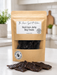 A package of Veal Liver Jerky. Handmade organic dog treats from The Chosen Spot K9 Kitchen.
