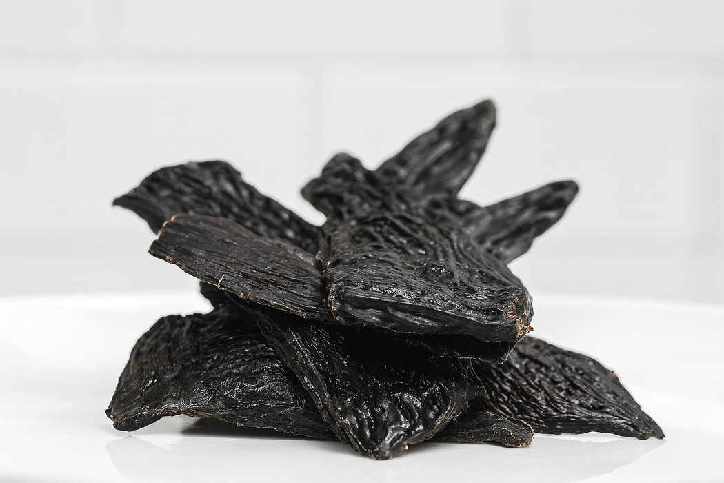 Veal Liver Jerky. Handmade organic dog treats from The Chosen Spot K9 Kitchen.