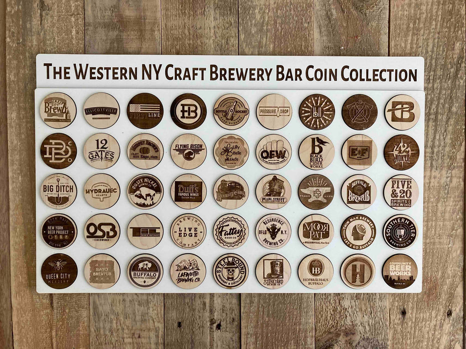 The Western NY Craft Brewery Bar Coin Collection