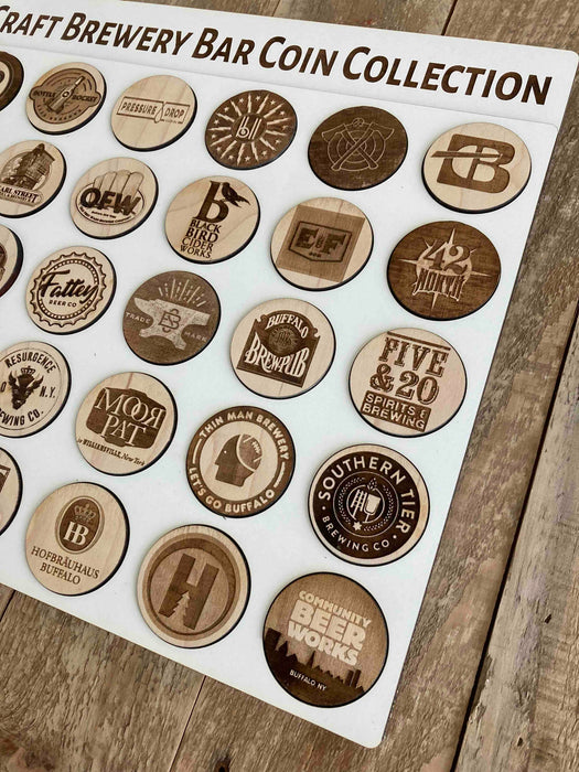 The Western NY Craft Brewery Bar Coin Collection