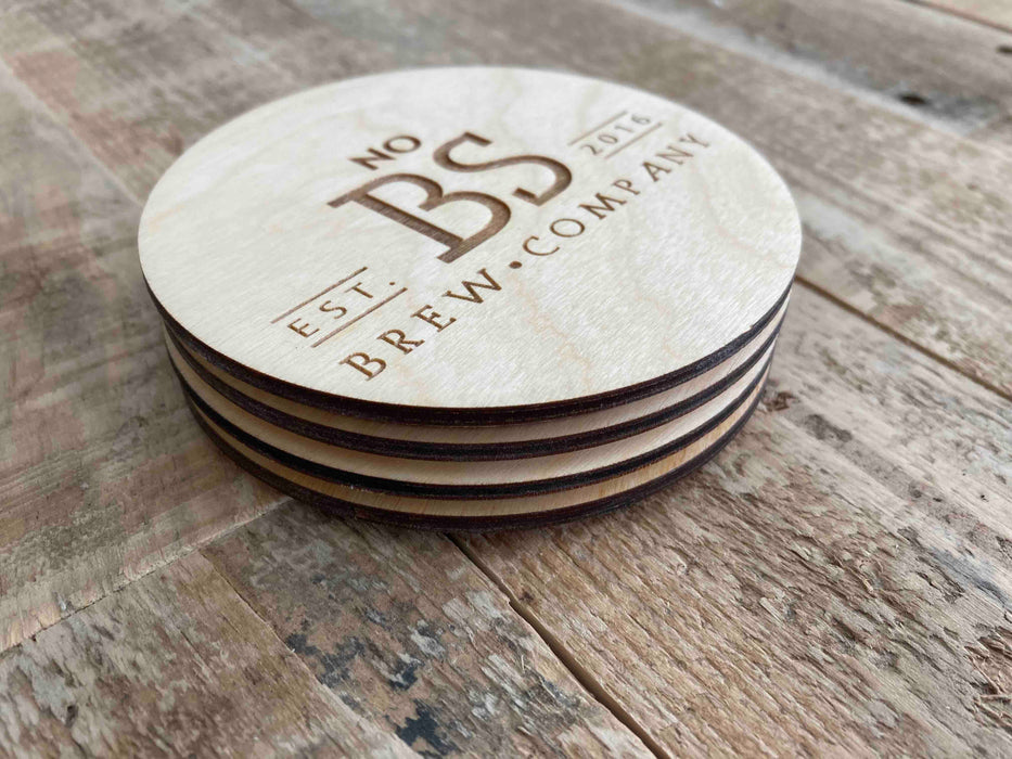 Custom Engraved Wood Coasters