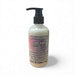 Body lotion bottle with pump on a white background