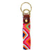 Retro zig zag key fob in pinks