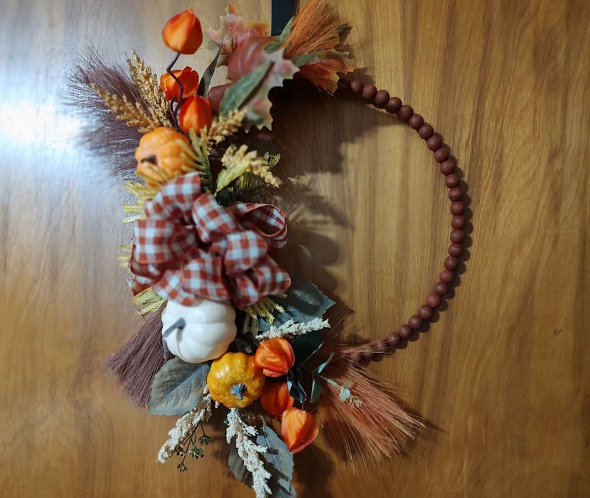 Fall beaded wreath
