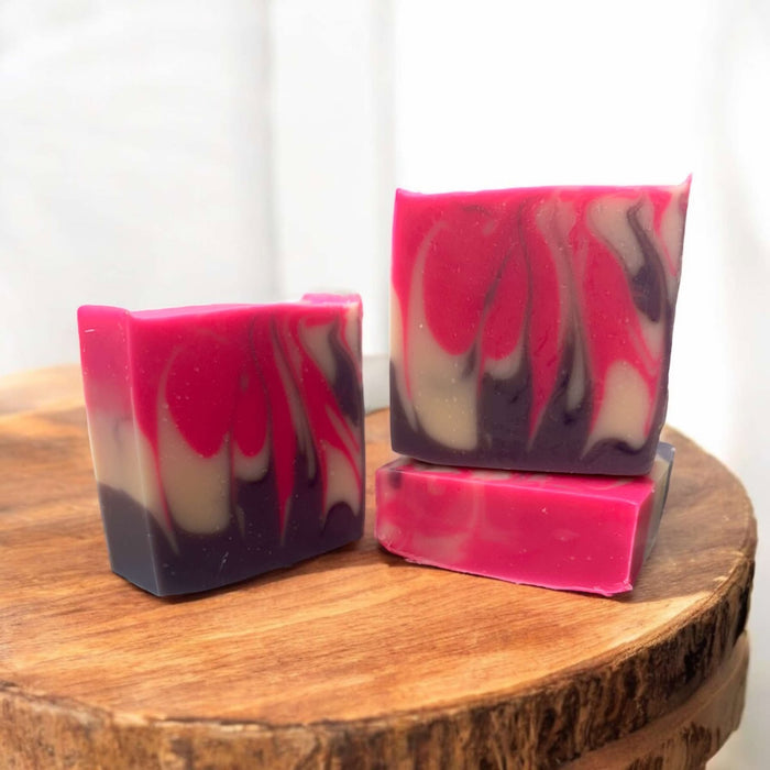 Black Raspberry & Vanilla | Handmade Artisan Bath & Body Soap | 4oz